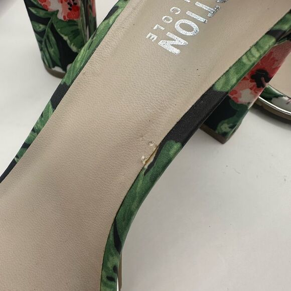 Kenneth Cole Reaction Lolita Floral Block Heel Sandals Size 8 - Picture 14 of 14